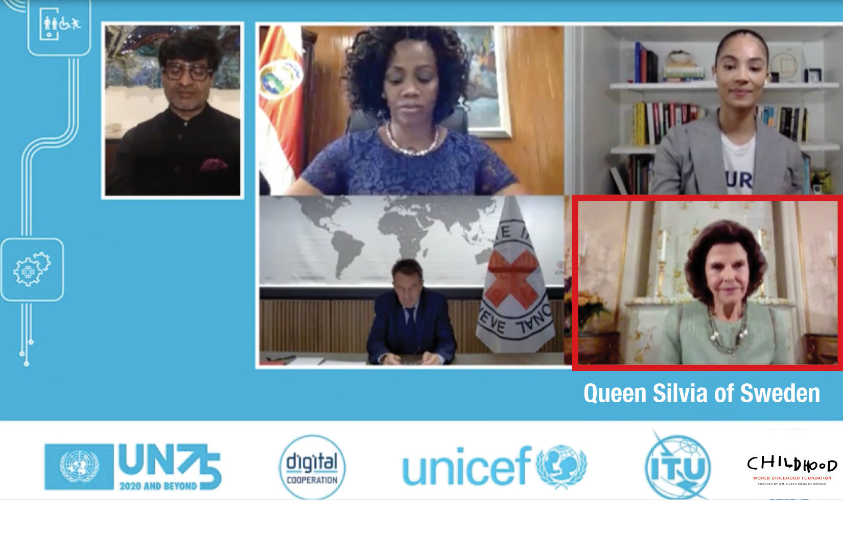 H.M. Queen Silvia's speech at the UN High Level Meeting on Digital CooperationWednesday 23 September 2020