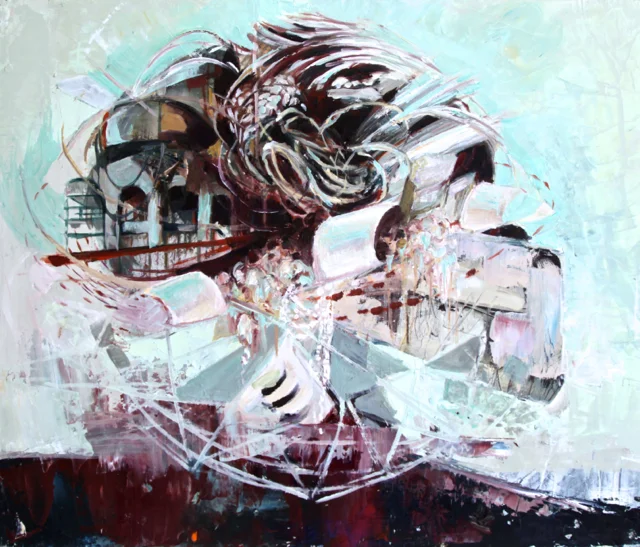 Mill Of Ebb And Flood , 2013. Oil on canvas. 18" x 24"