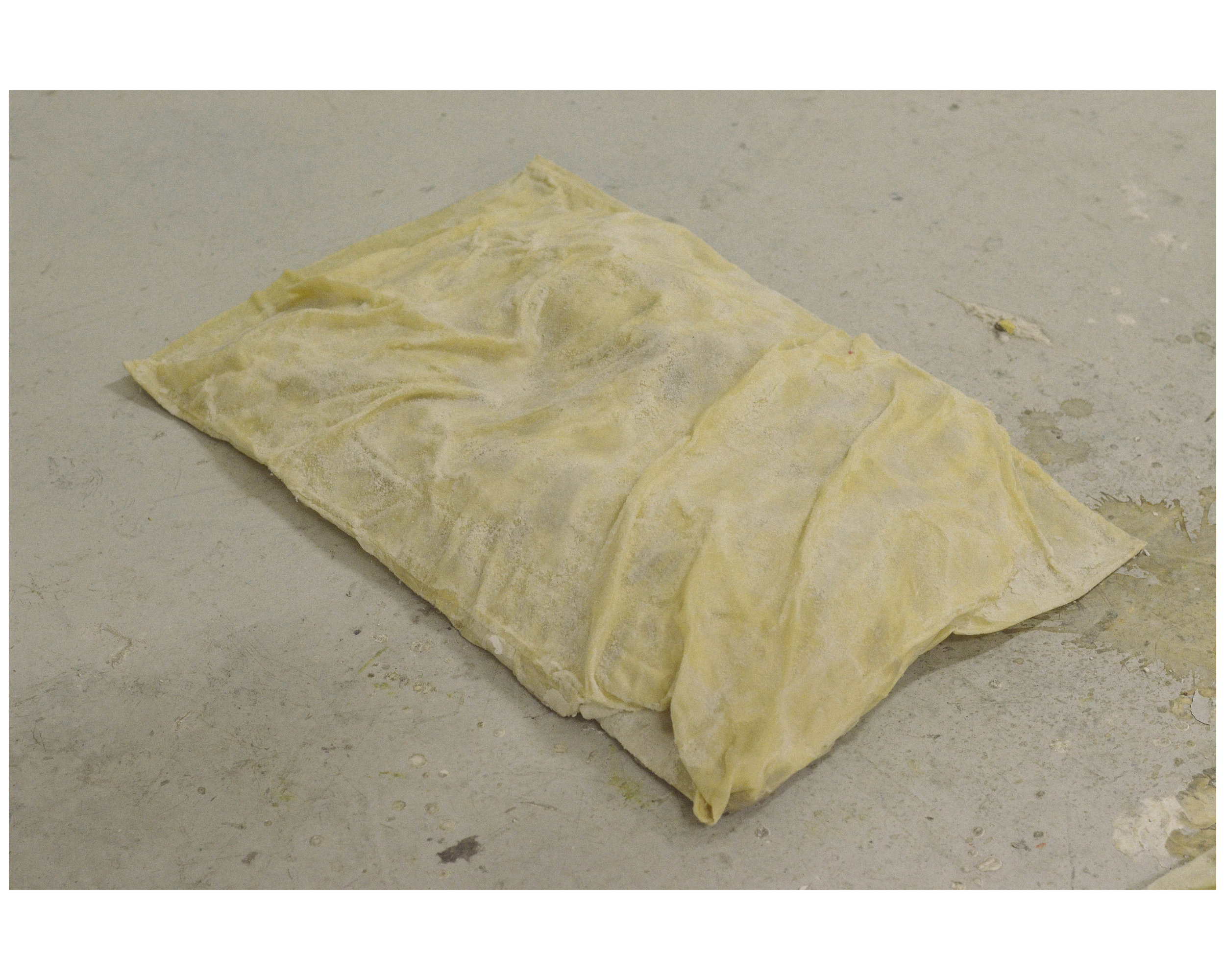   paraffin wax, white beeswax and fabric  