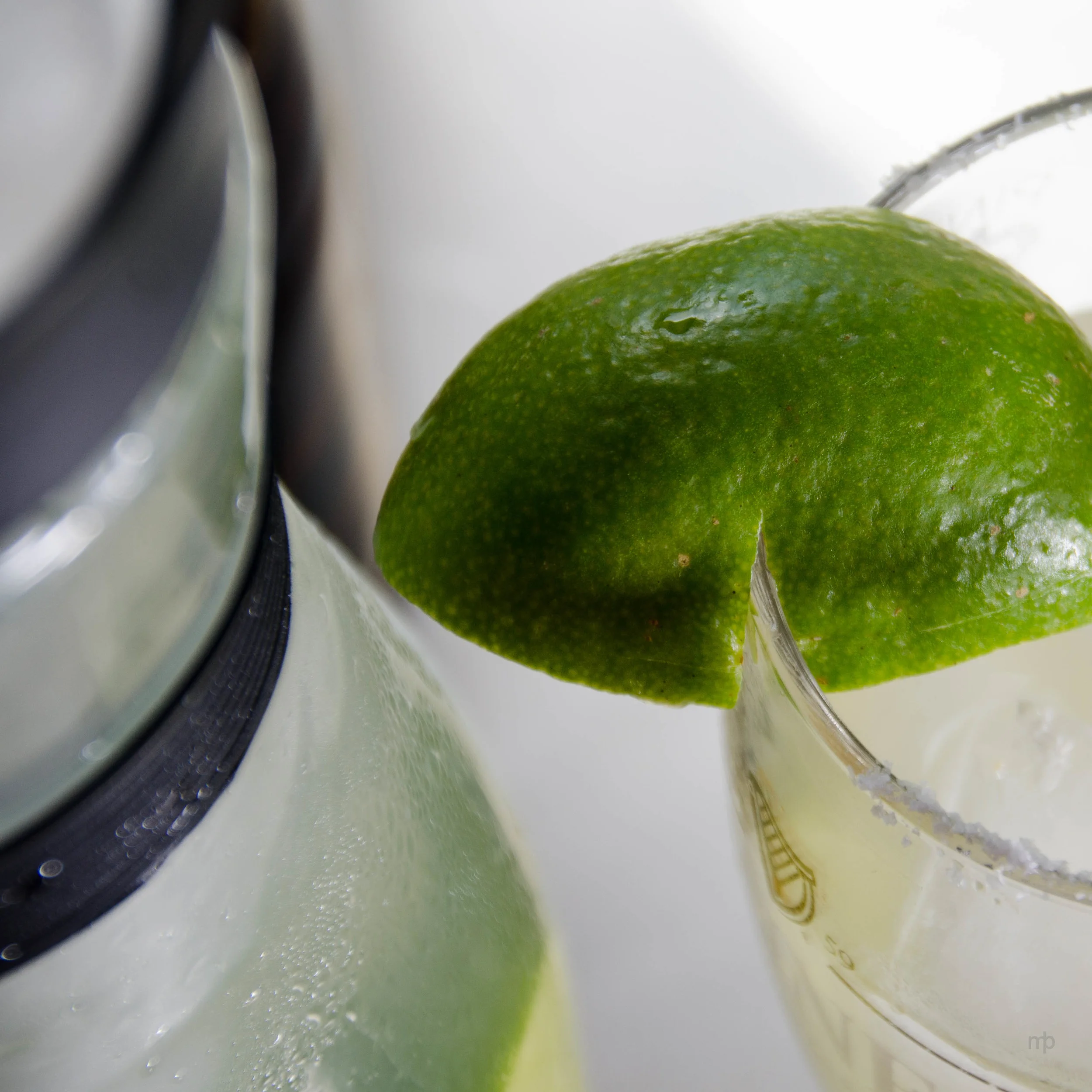 Lime on a Glass. Nikon D7000, Tamron 18-270mm, ISO 100, 85 mm, f/5.6, 1/200 sec.