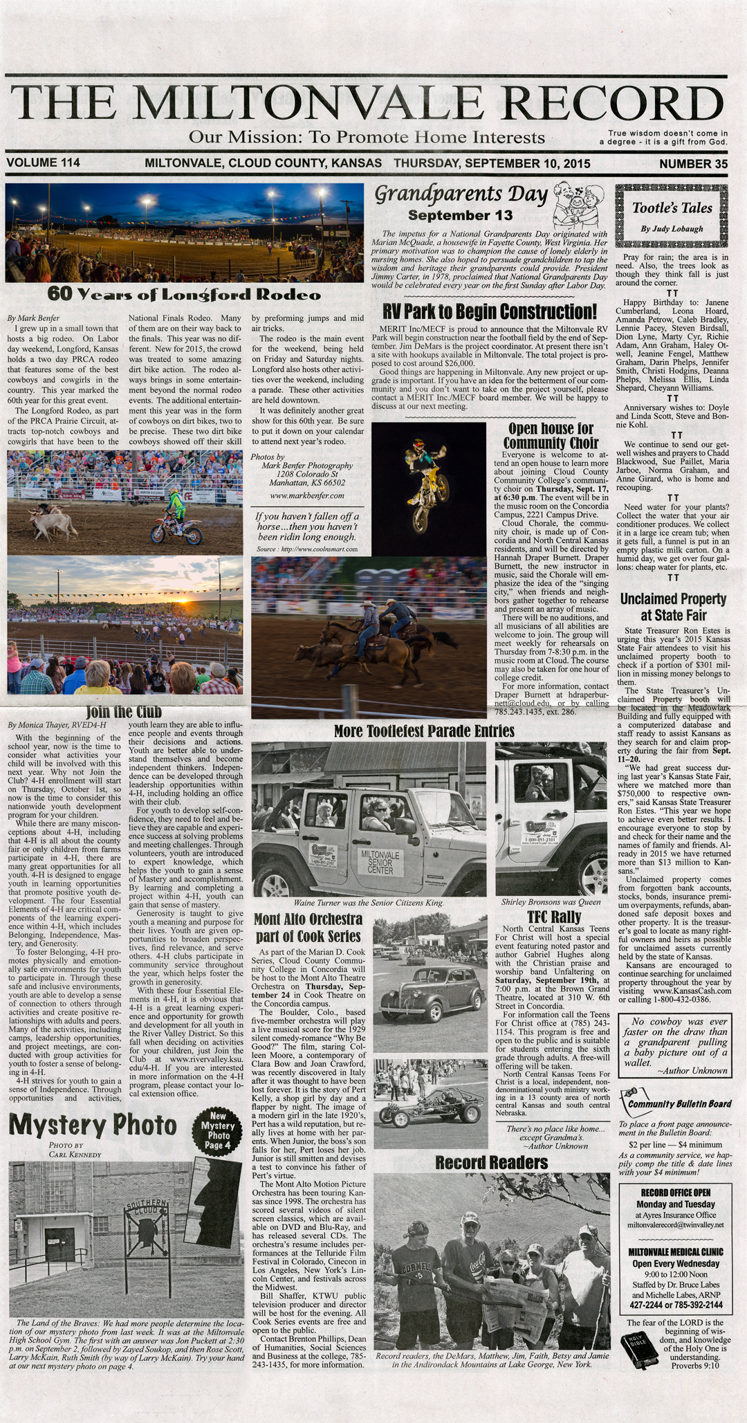 This is a scanned copy of the paper copy that I received. I replaced the Black & White images of mine with color to better show case them. 