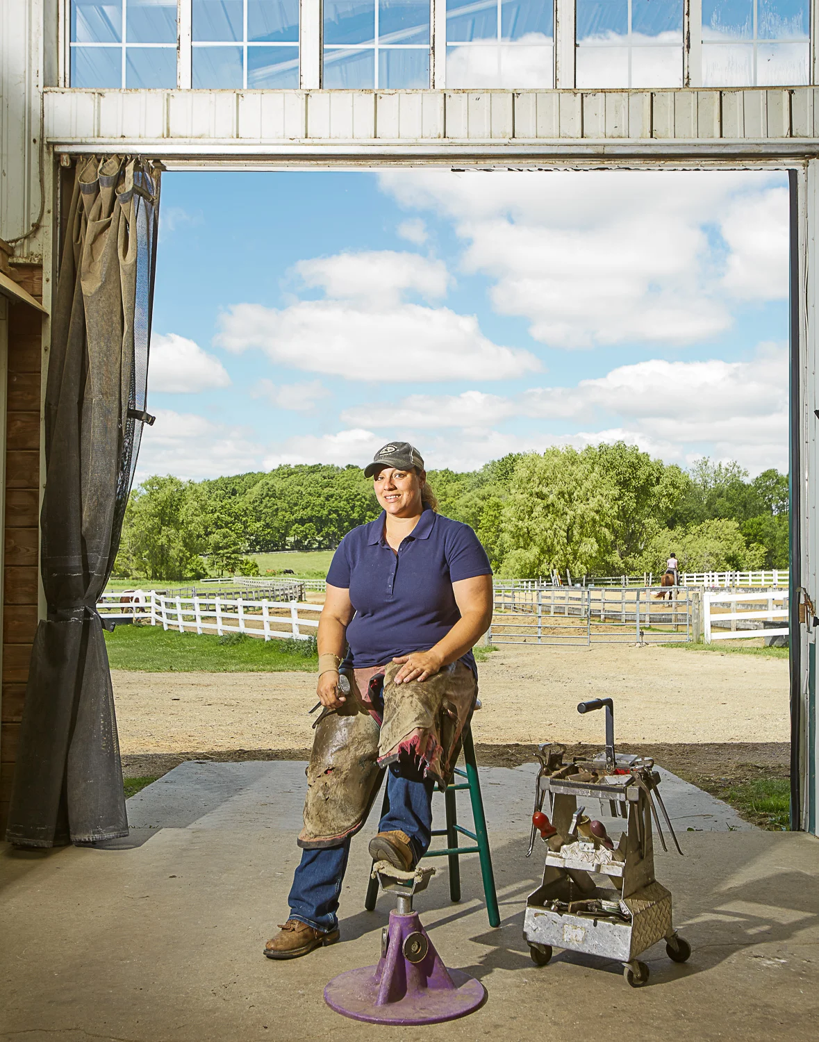 female dairy farmer