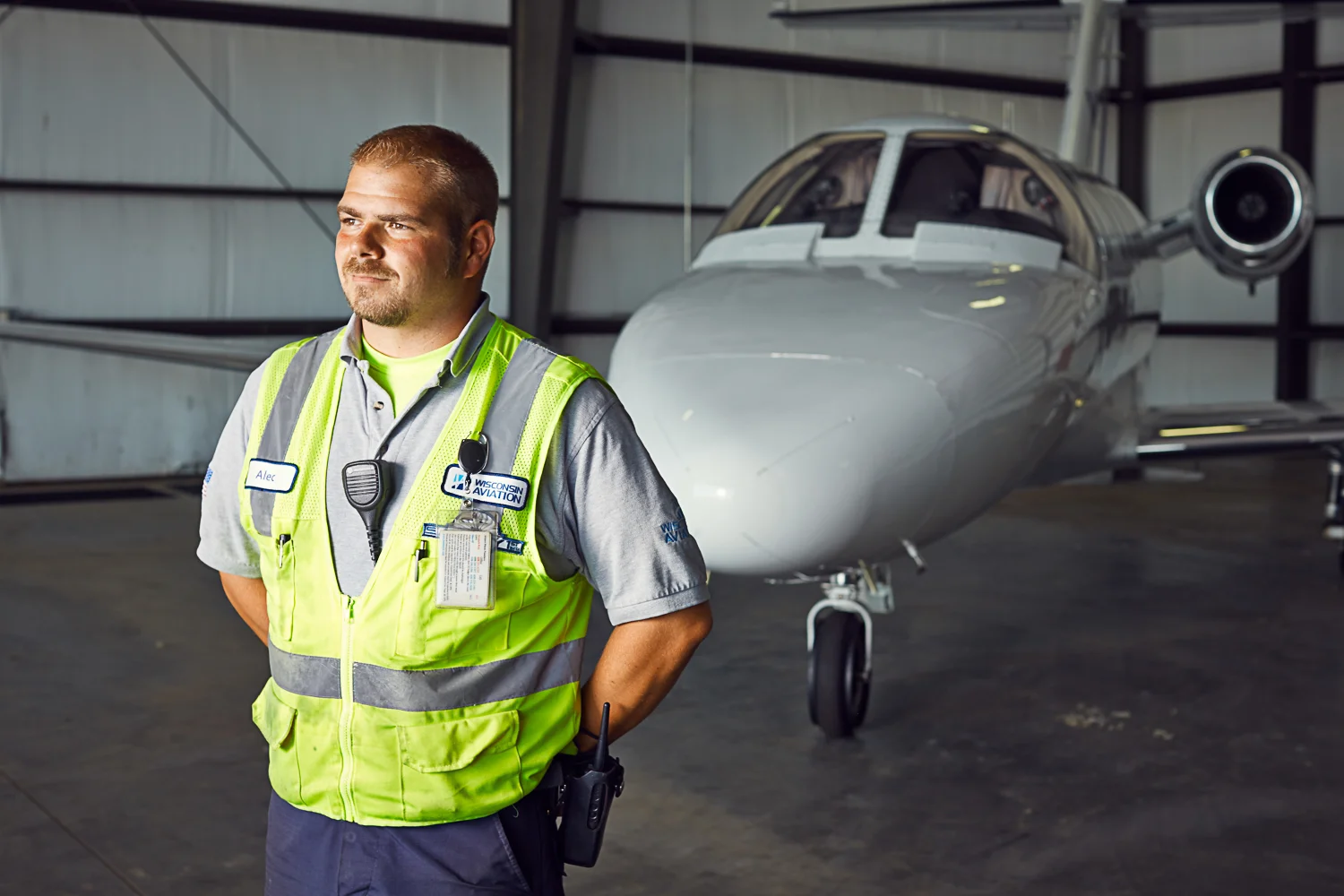 portrait of an air traffic controller