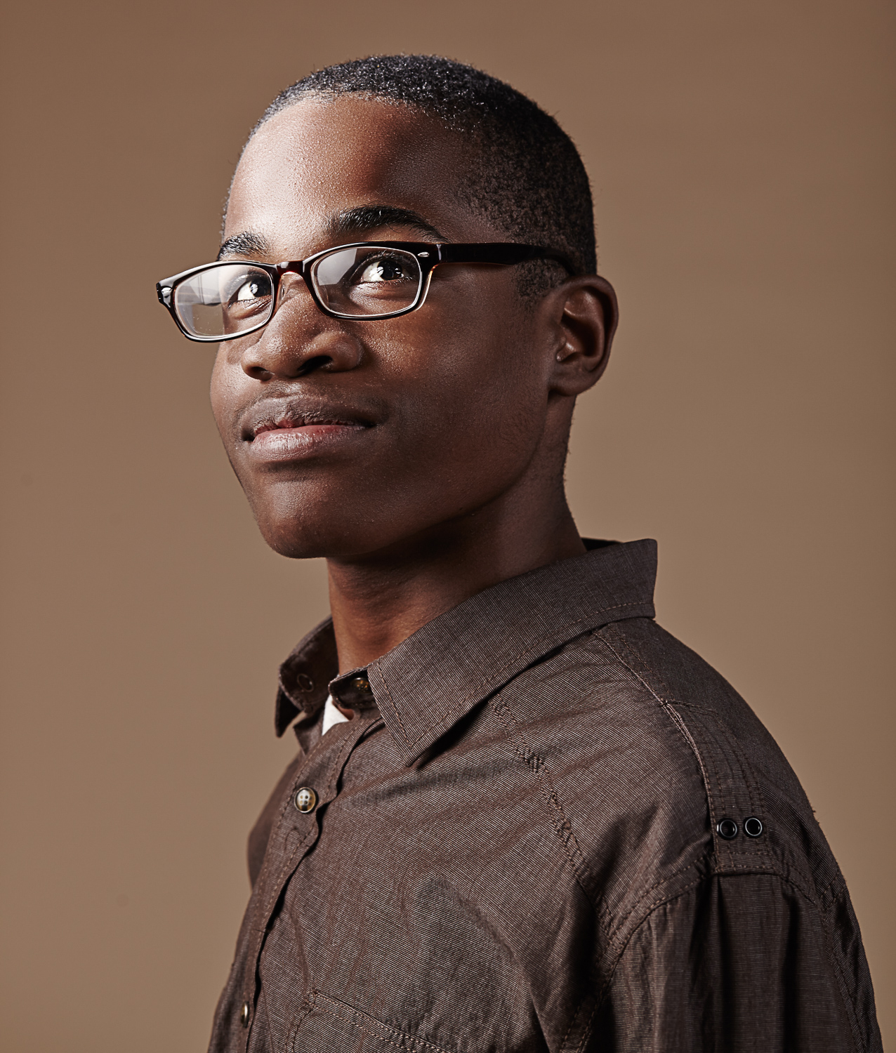 portrait of a young africian american male