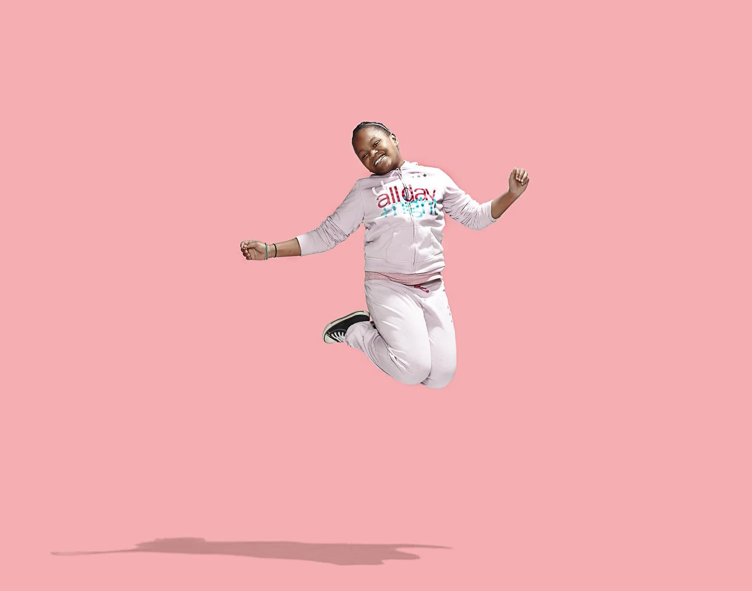 africian american child jumping