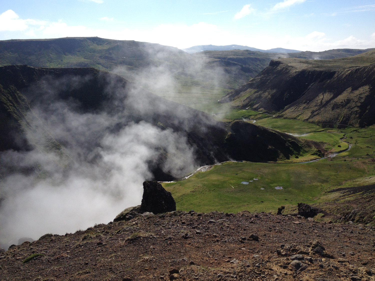 Geothermal mountain in Reykjadalur