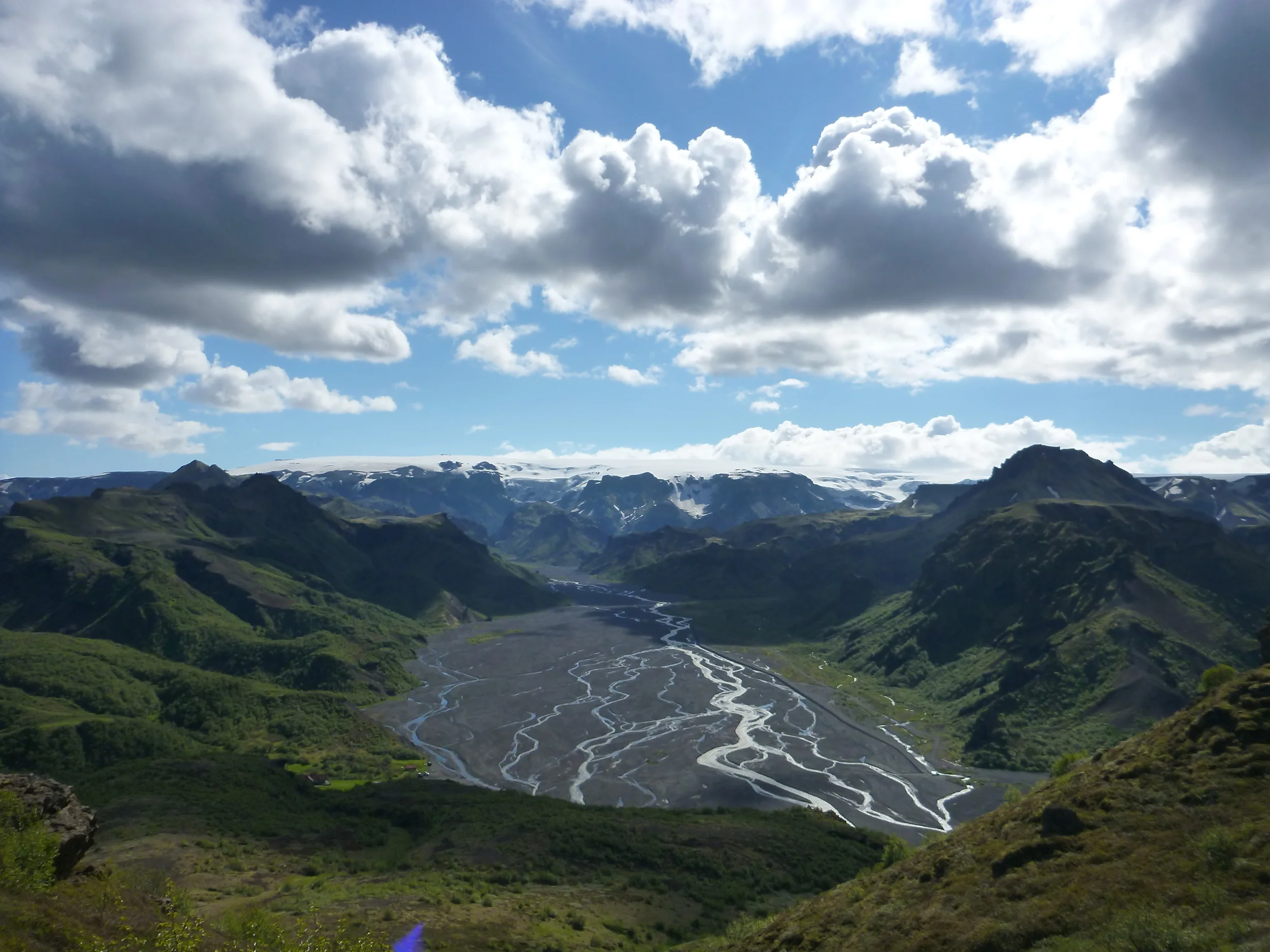 Thorsmork amazing running view