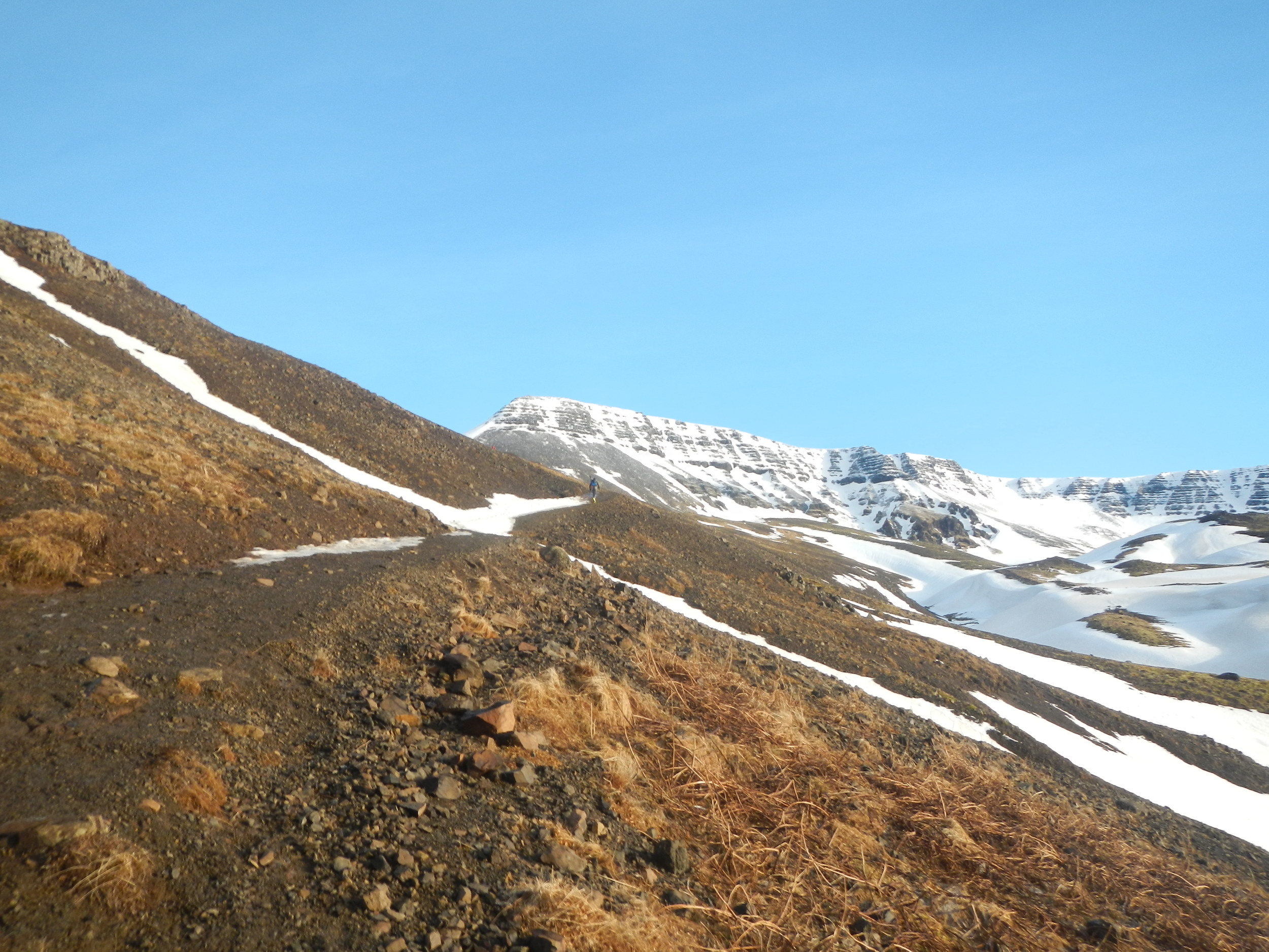 The slope in Mt. Esja
