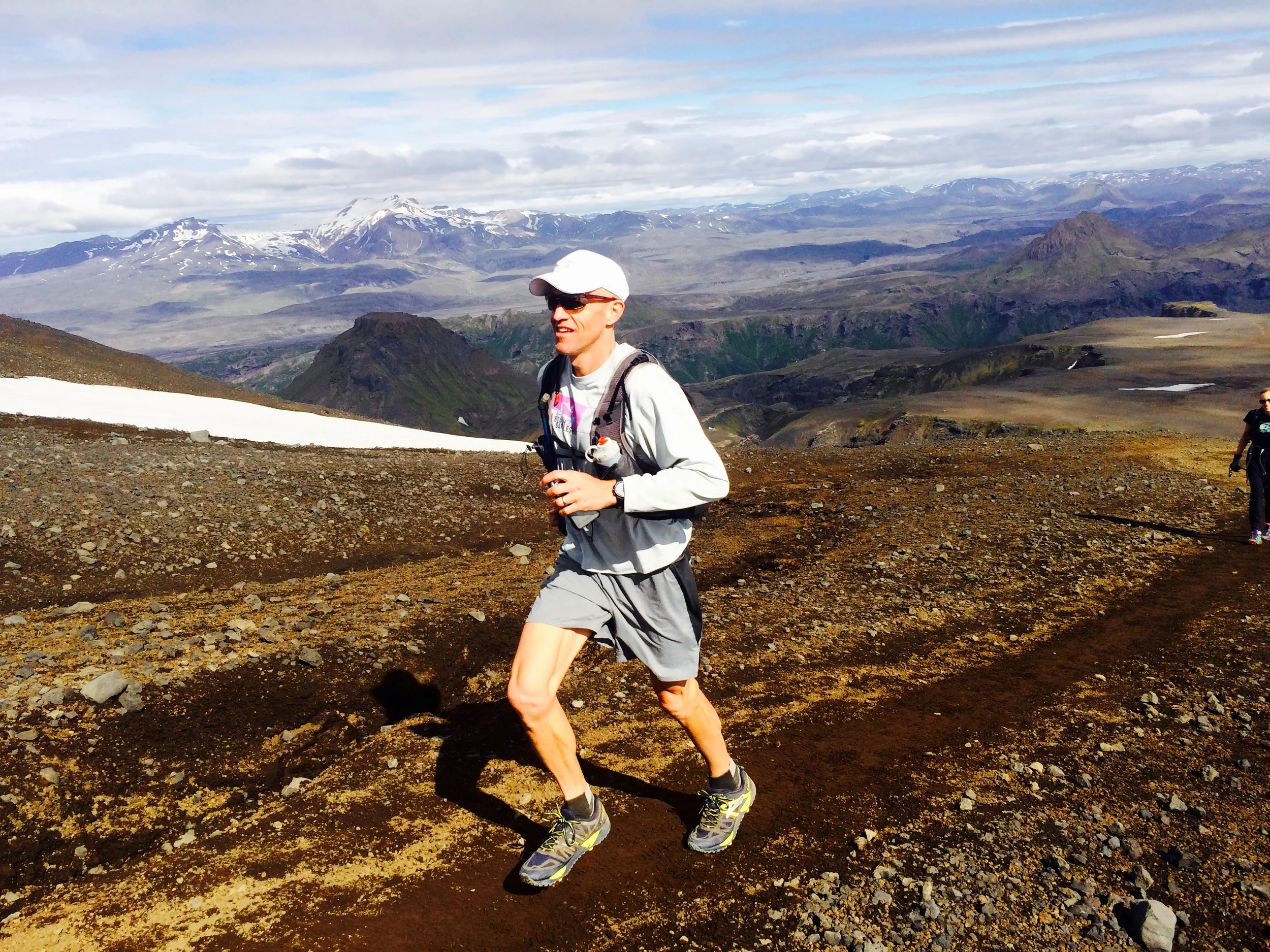 Running uphill in Thorsmork