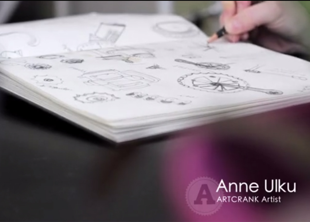 Anne Ulku Artcrank Build sketch video