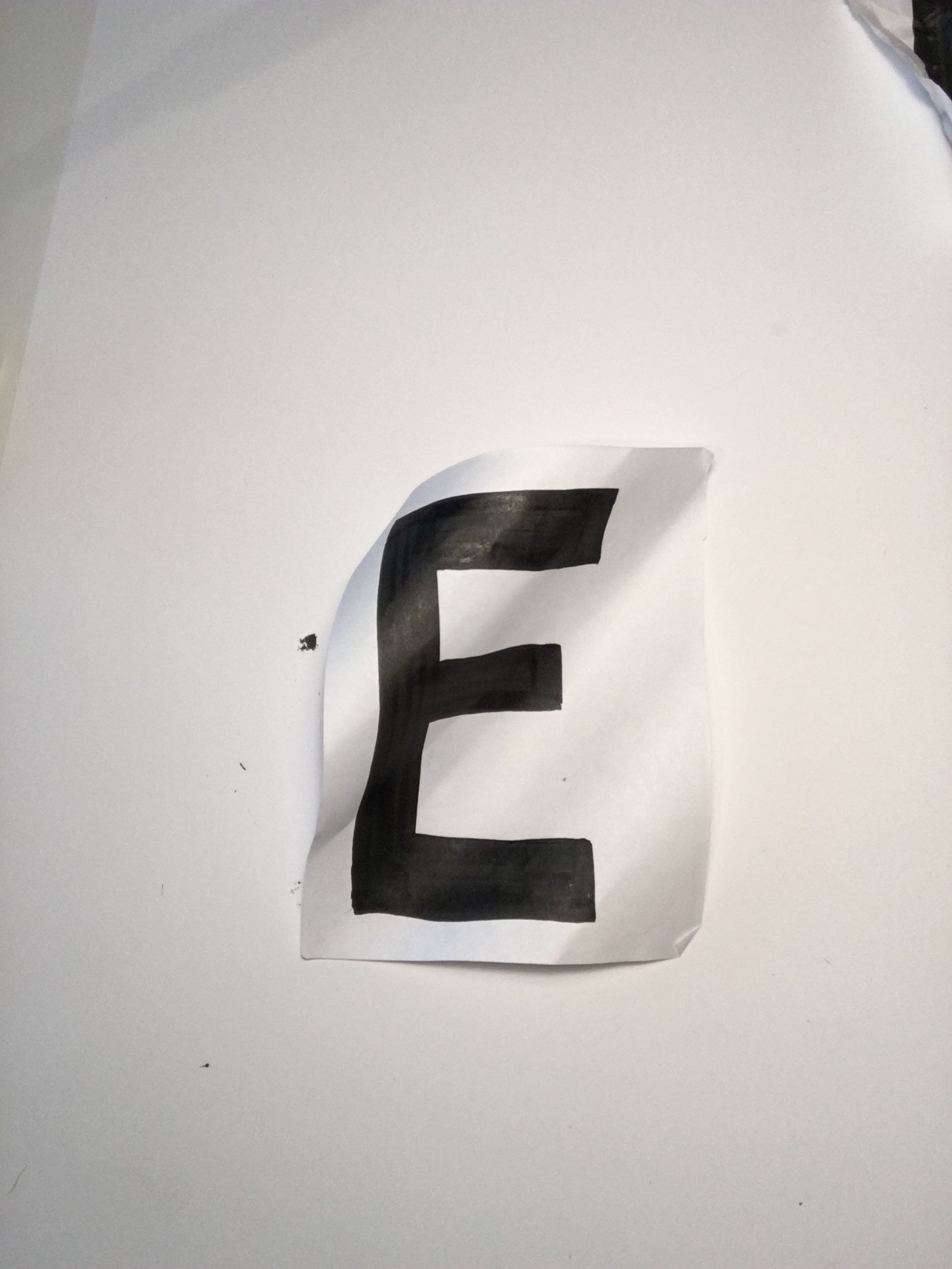 Made some warped letters