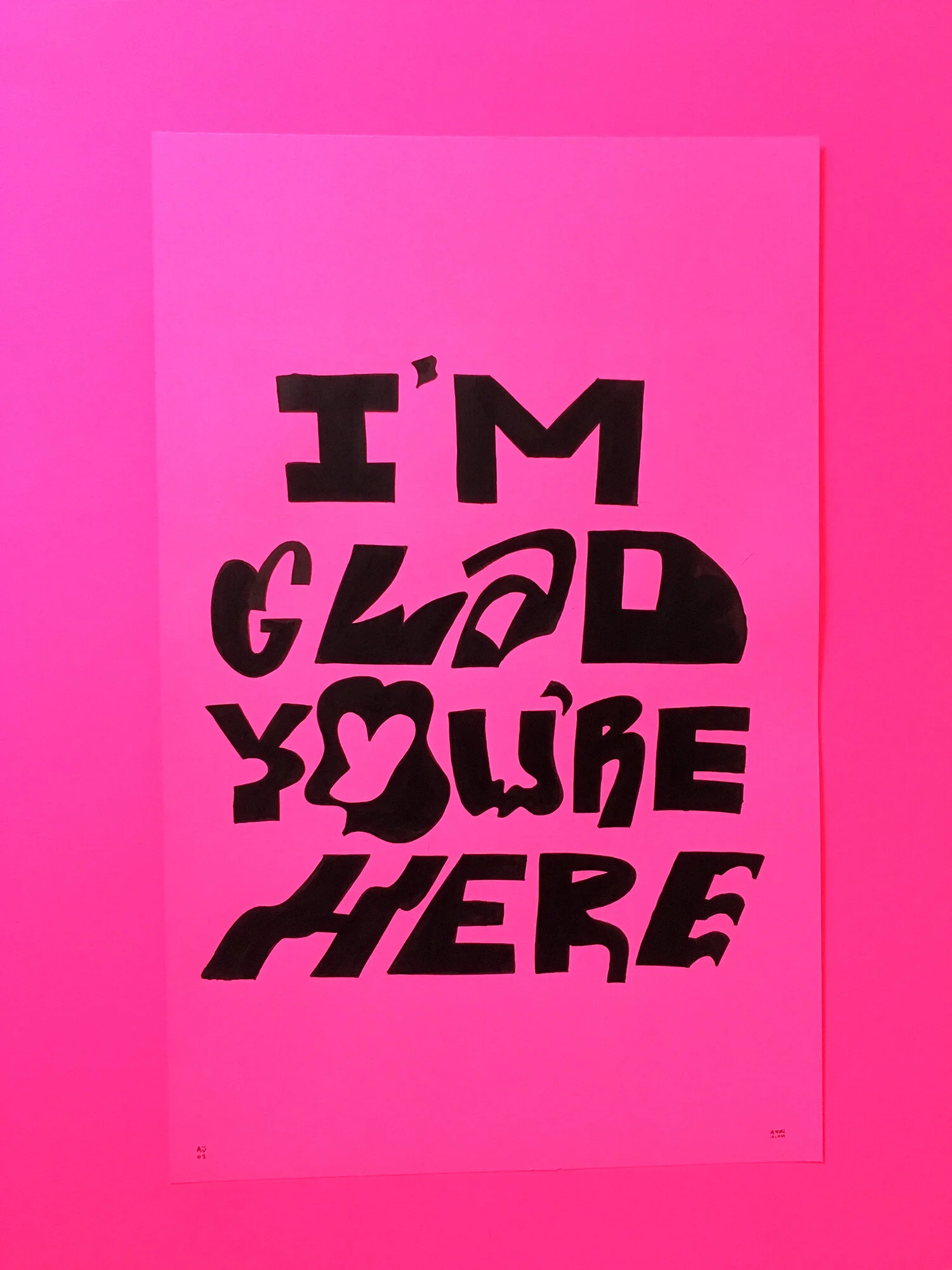 I'm glad you're here
