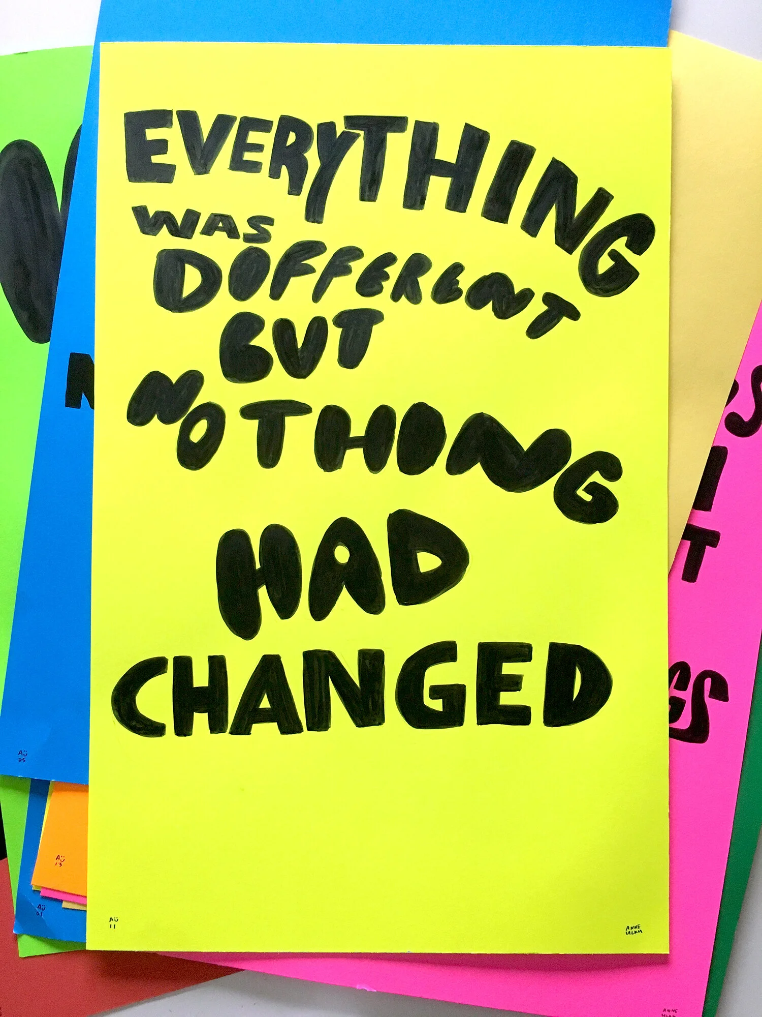 Everything was different but nothing had changed