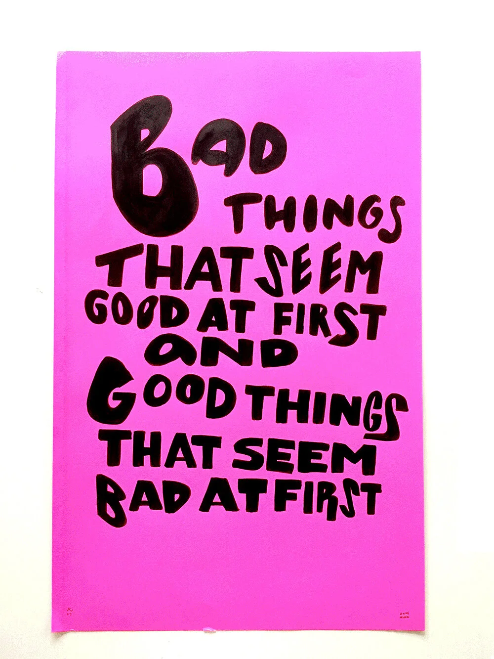 Bad things that seem good at first and good things that seem bad at first