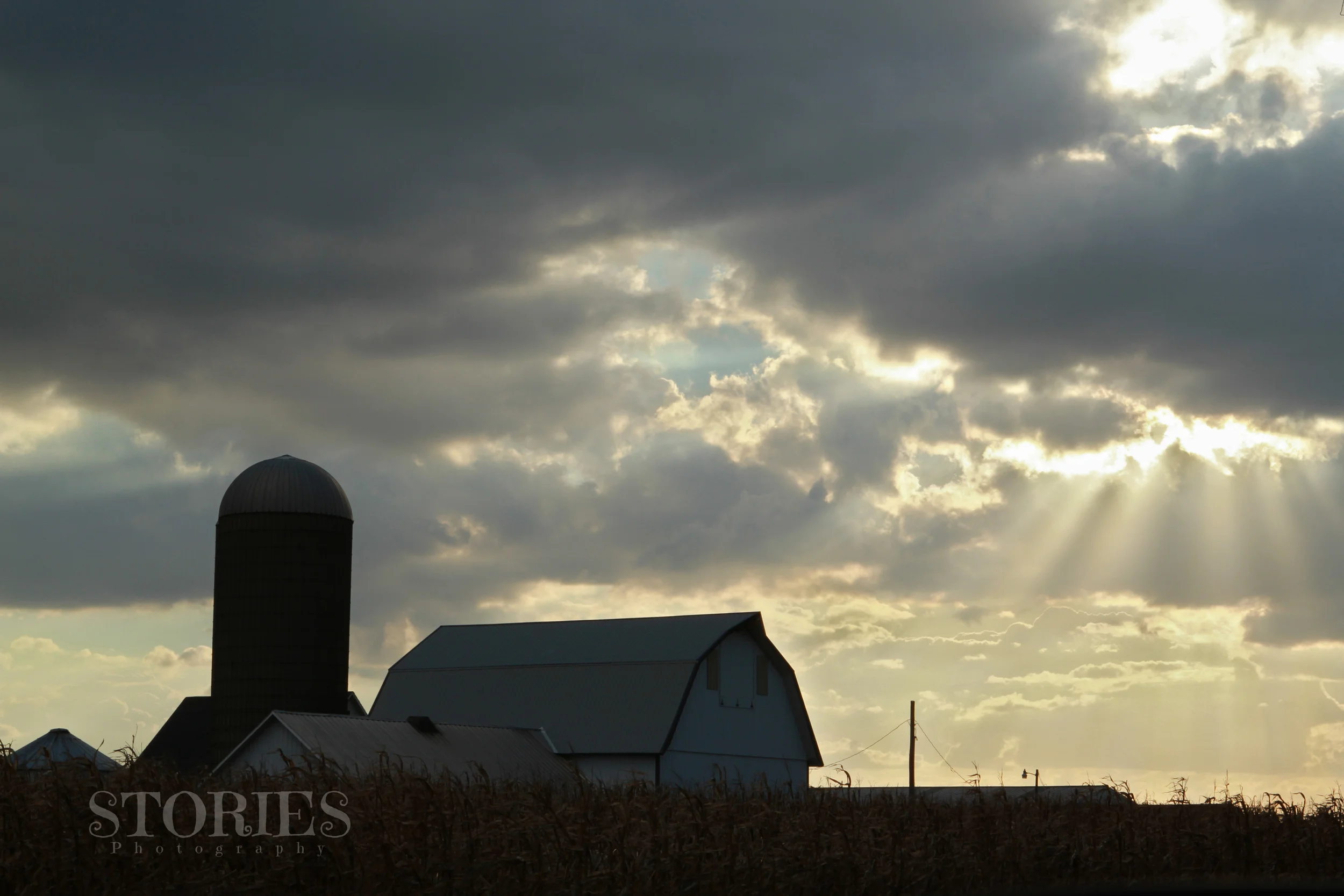 On the way home, 1/2 way between Wolcott and Remington IN. I was born in a small town.
