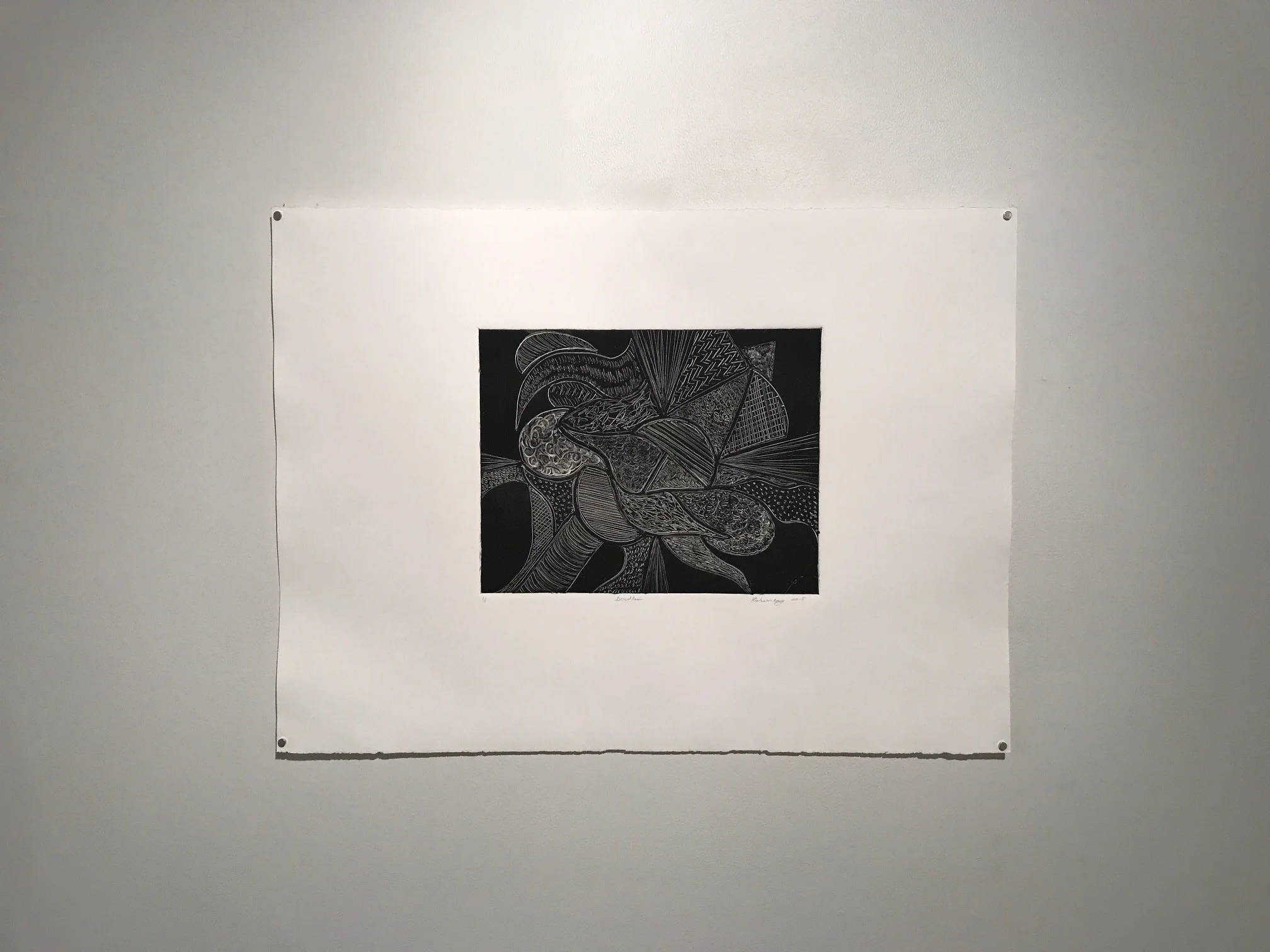 Doodles, 2016, Monoprint, 22x30".