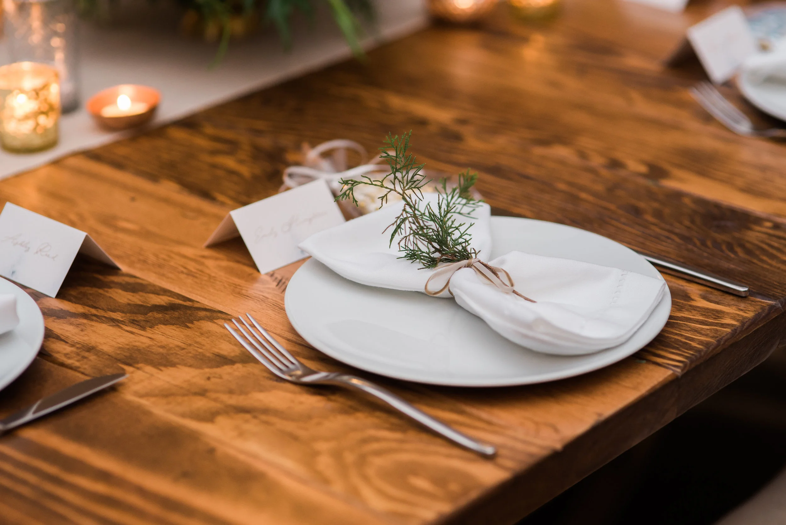 napkin tied with greenery.jpg