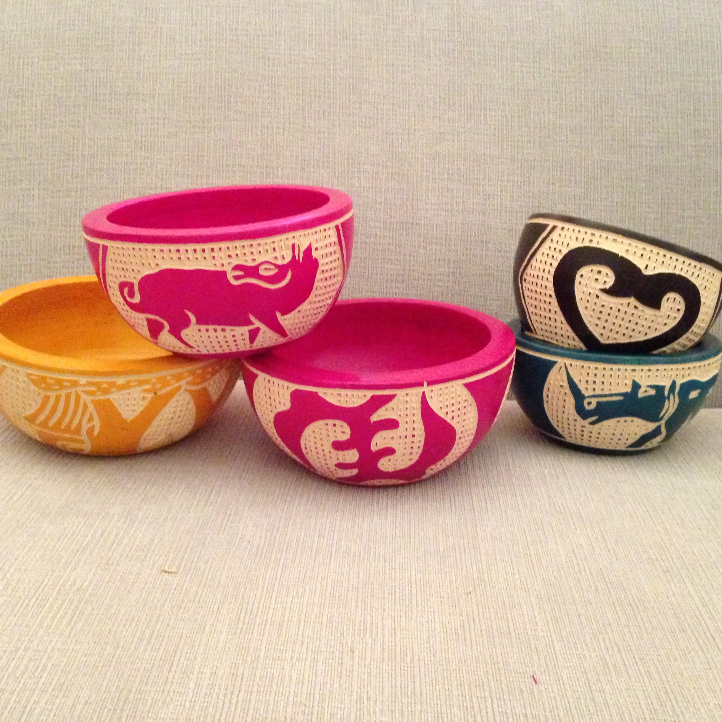 Bowls made by Adi.