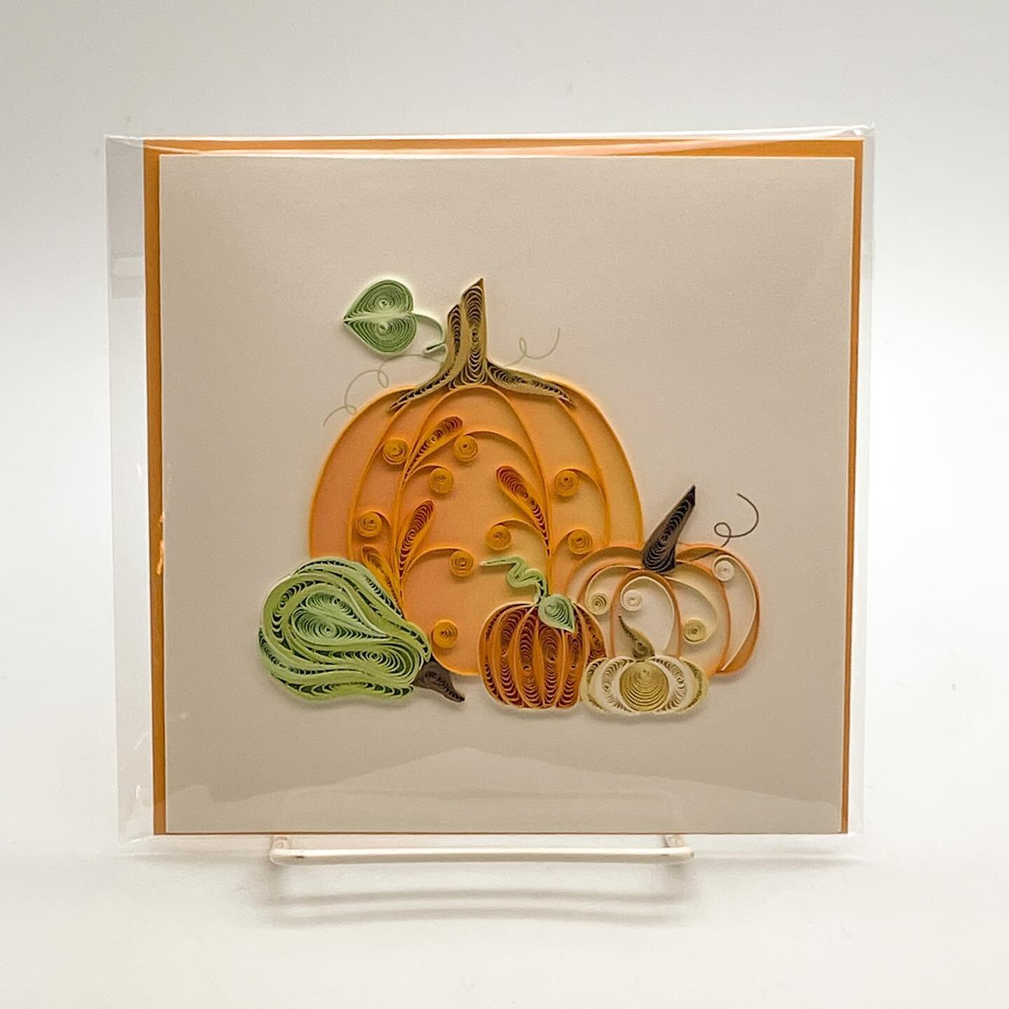 Believe it or not the first day of fall is September 22nd 😱 We are all stocked up with seasonal quilling cards. Who else is ready for PSL and spooky season?