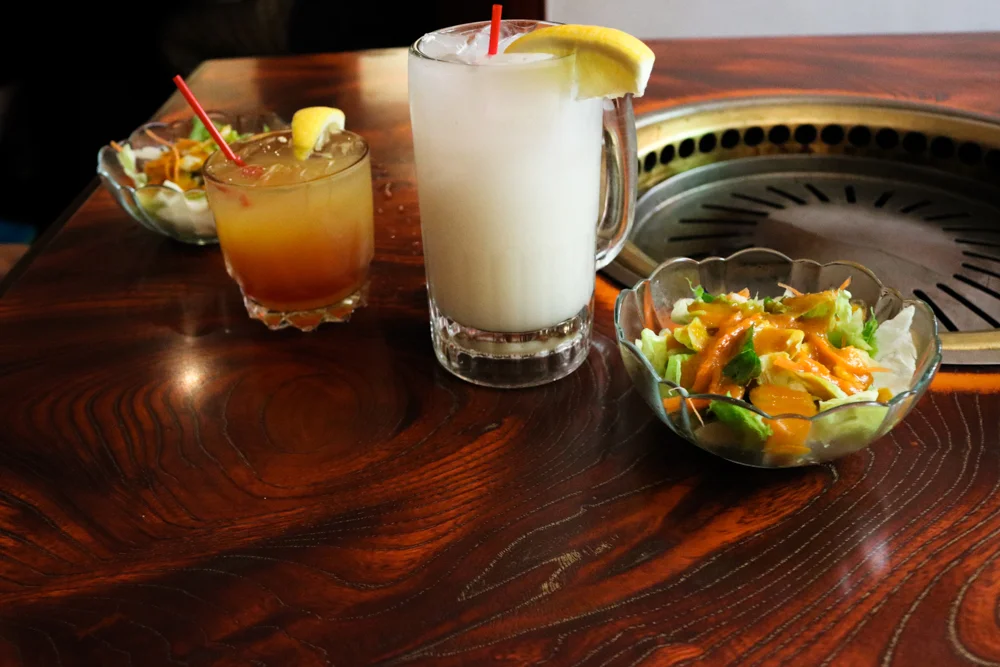Yuzu and Calpico Soju Cocktails
