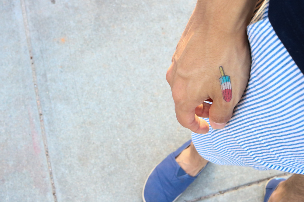 TOMS Canvas Men's Avalon Slip-ons , Gap Men Shorts, Tattly Popsicles