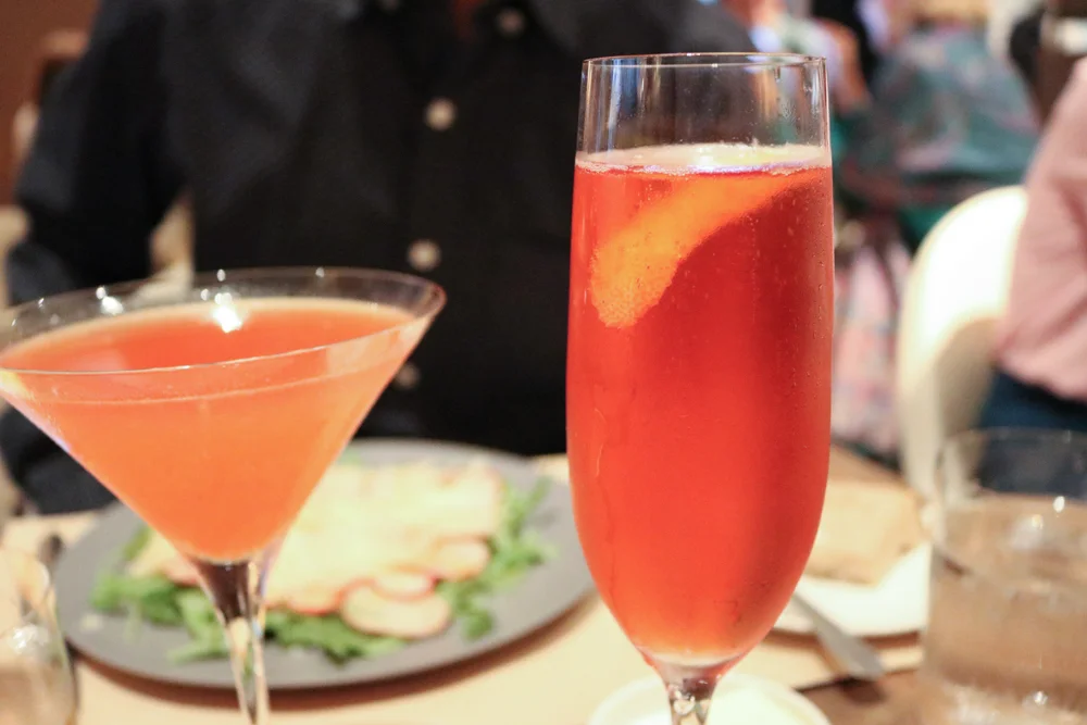 Peach Daiquiri and Strawberry Royale