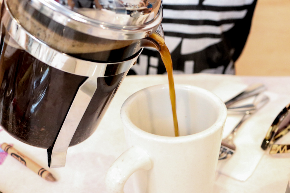 2 cup French press single-origin coffee (Tanzania)