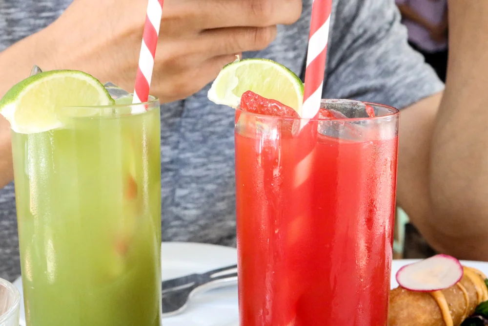 Aguas Frescas, Cucumber-Mint and Watermelon