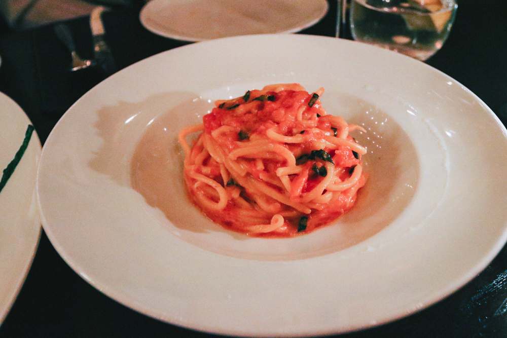 SPAGHETTI, tomato & basil