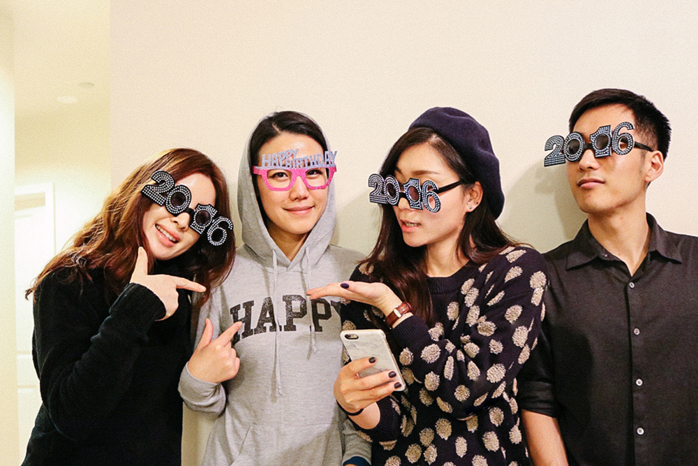 Chloe, Sarah (birthday girl), bobo and bibi