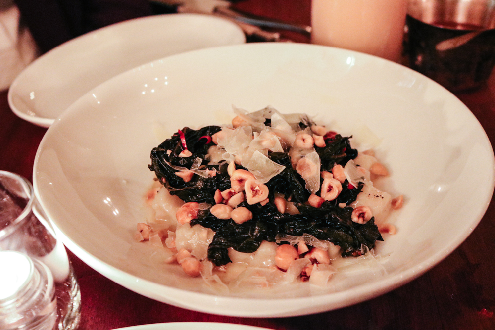 Mezzi Rigatoni, Braised Kale, Chili, Hazelnuts