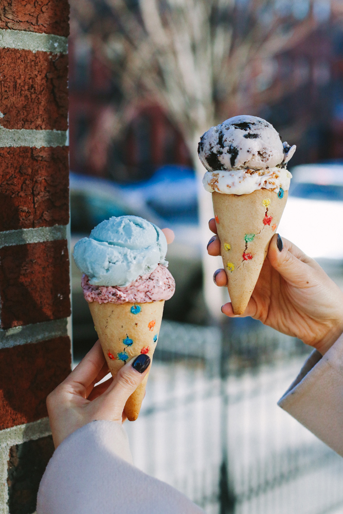 M&M cones from Ample Hills Creamery
