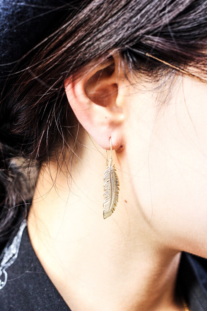 Feather Earring by A Gilded Leaf