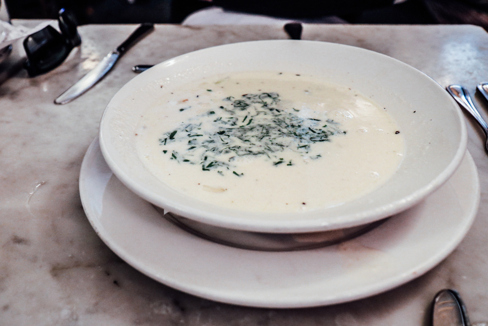Wallfleet Clam Chowder, made fresh to order