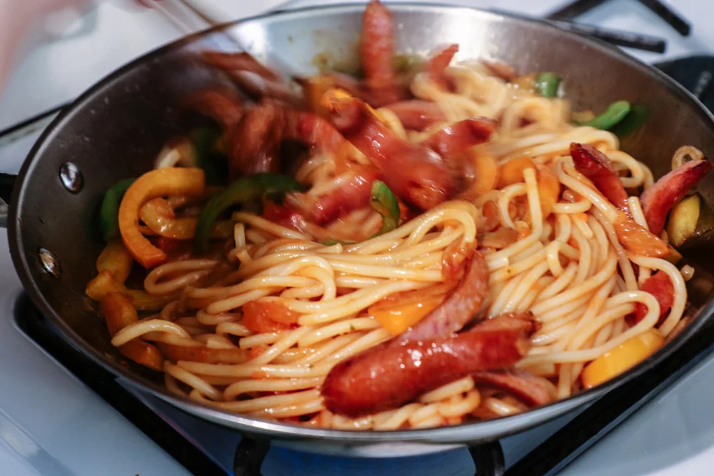 Stir them all together to get mixed nicely.