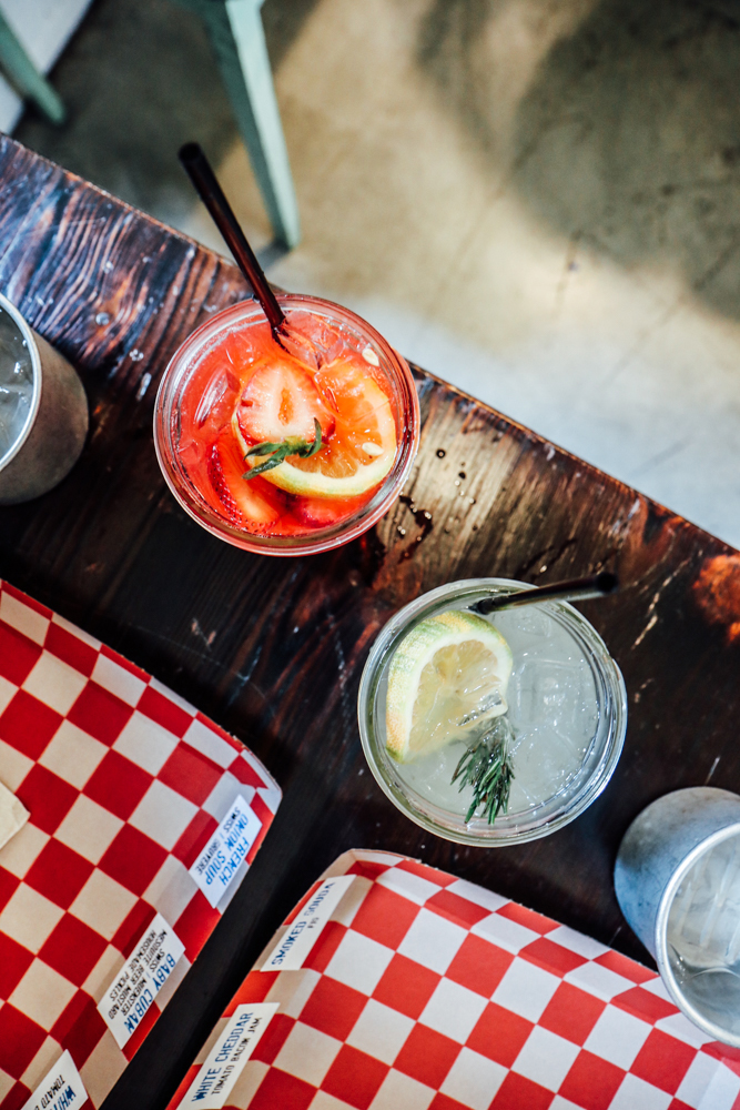 Strawberry and Lemon Cocktails