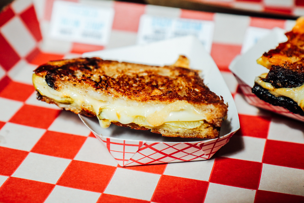 Baby Cuban, Swiss, Muemster, Mesquite Beer Mustard, and Housemade Pickles