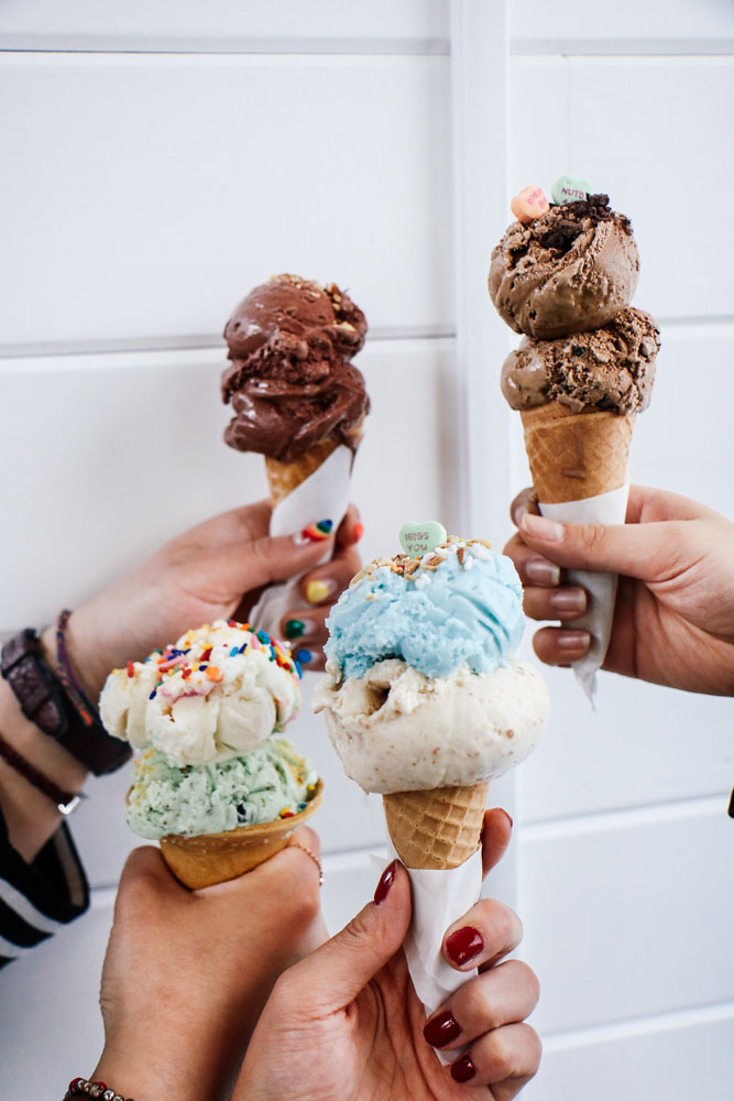 Ice cream for 4 of us!
