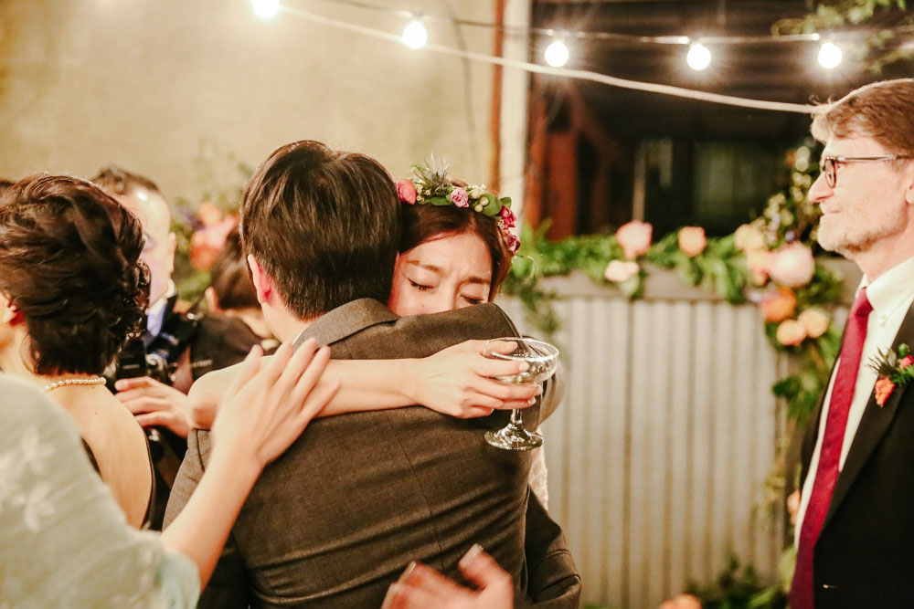 My Brother and I had emotional moment after Cake Cutting & Champagne Toast