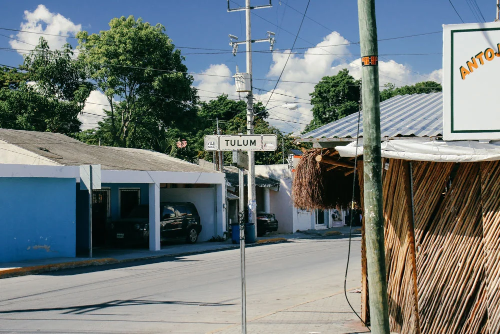Back in downtown Tulum to get some Local Food!