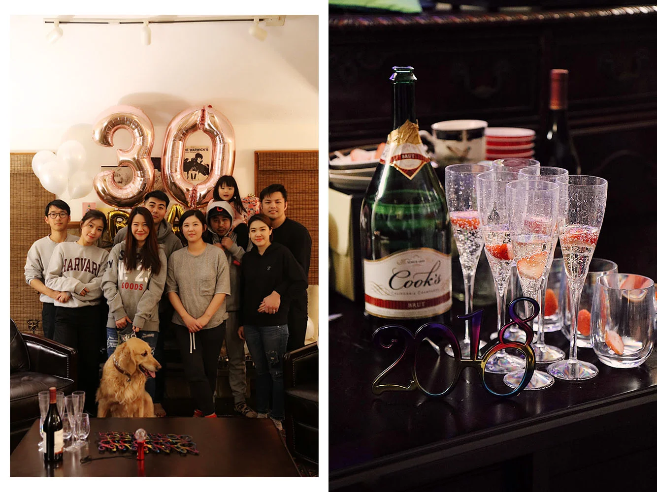 Celebrating Sarah 's 30th (12/31) and New Year 2018!