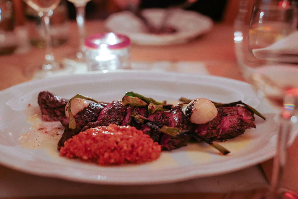 Hanger Steak Vesuvius (THE BEST Dish of the night)