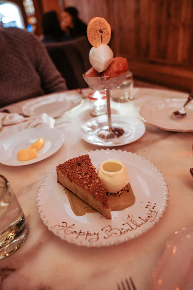 Sicilian Pistachio Cake, Olive Oil Ice Cream