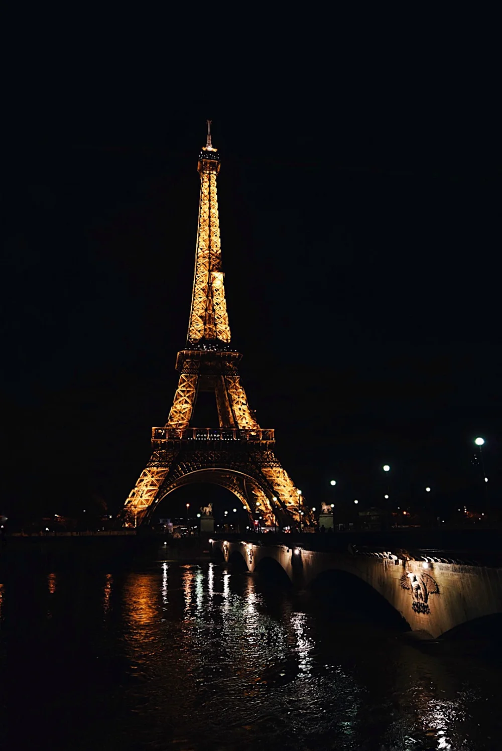 Eiffel Tower at night