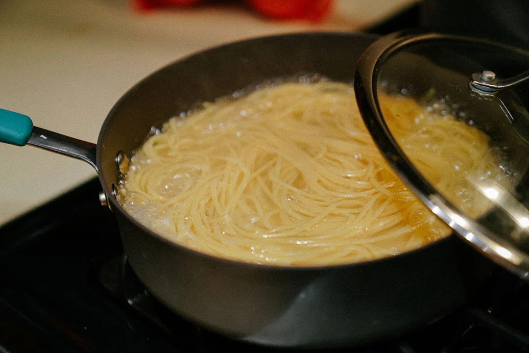 Prepare Spaghetti noodles.