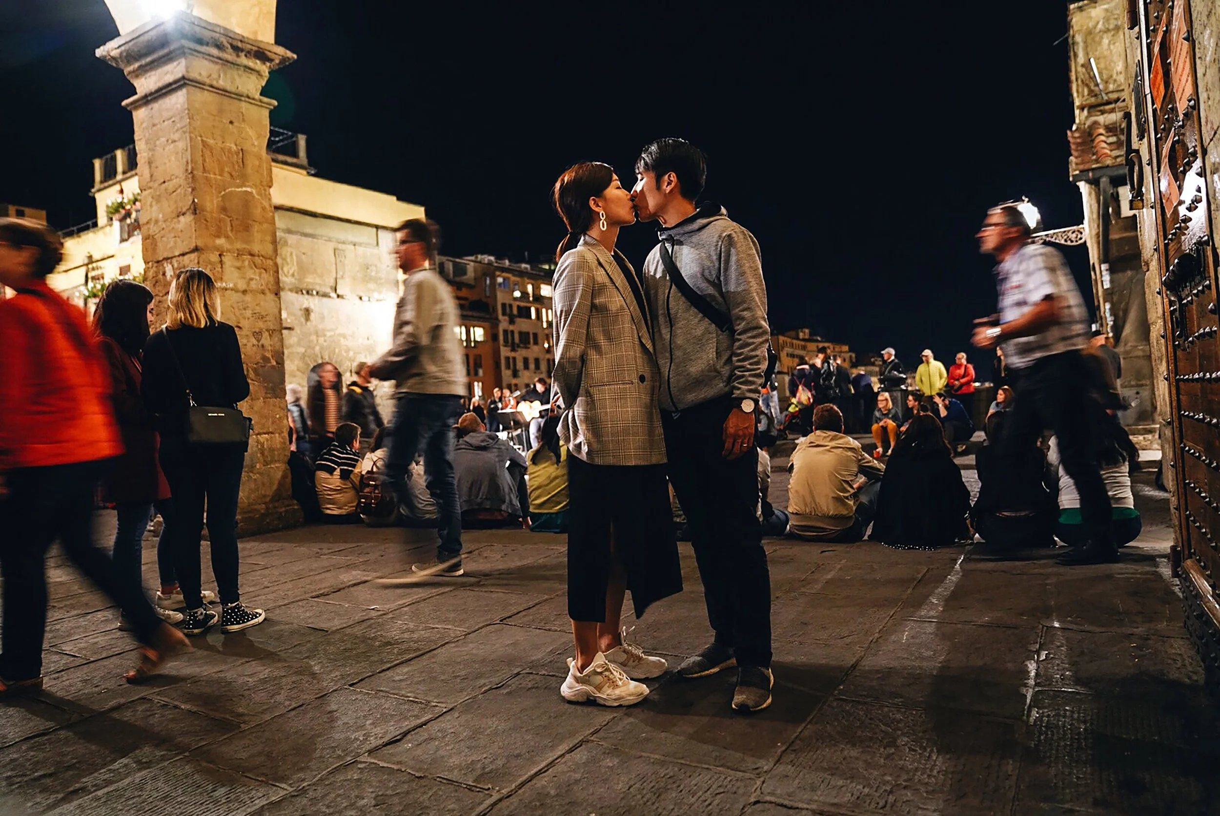 Lovers on Ponte Vecchio
