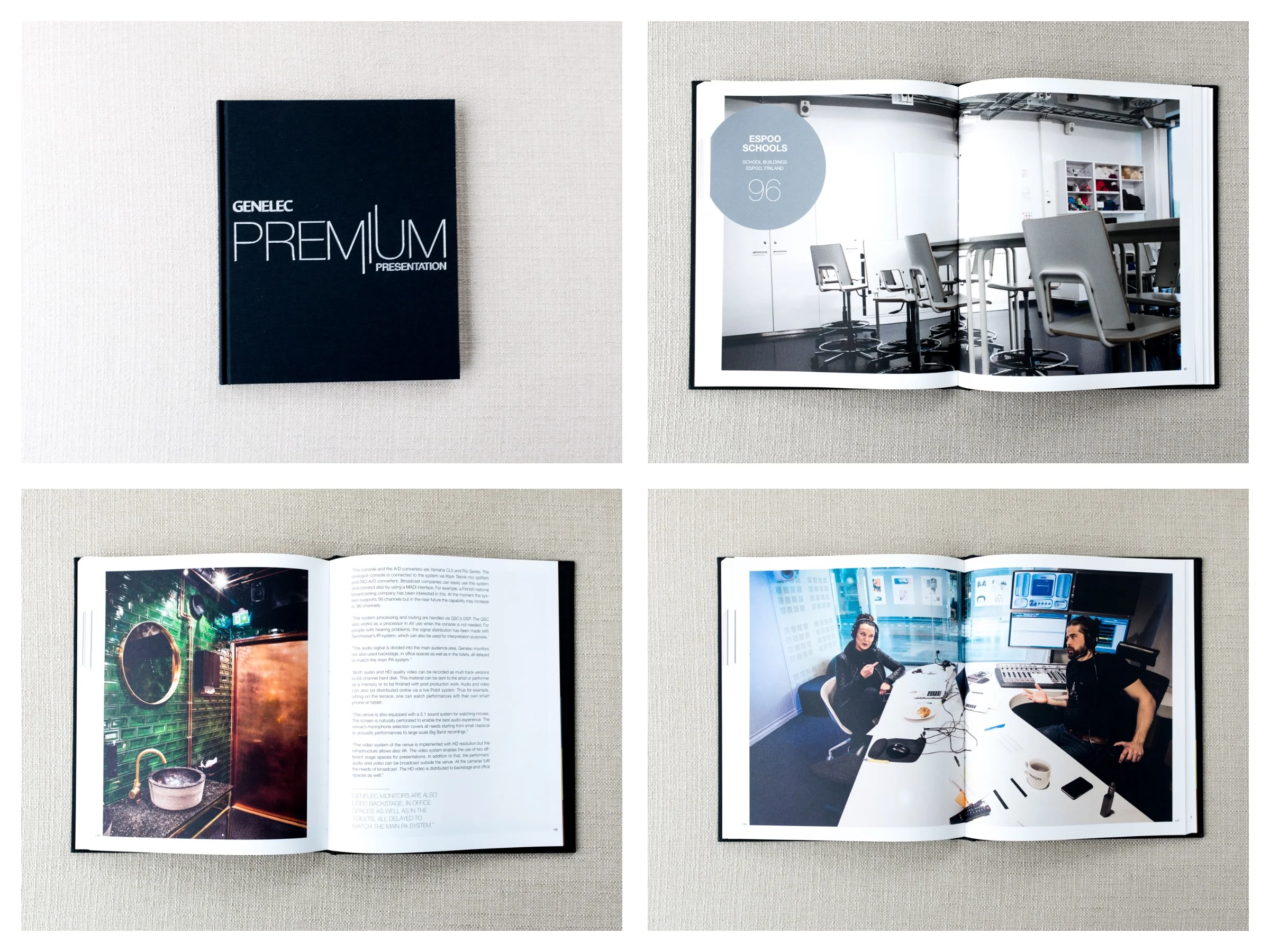 Genelec Premium Presentation book (several photos)