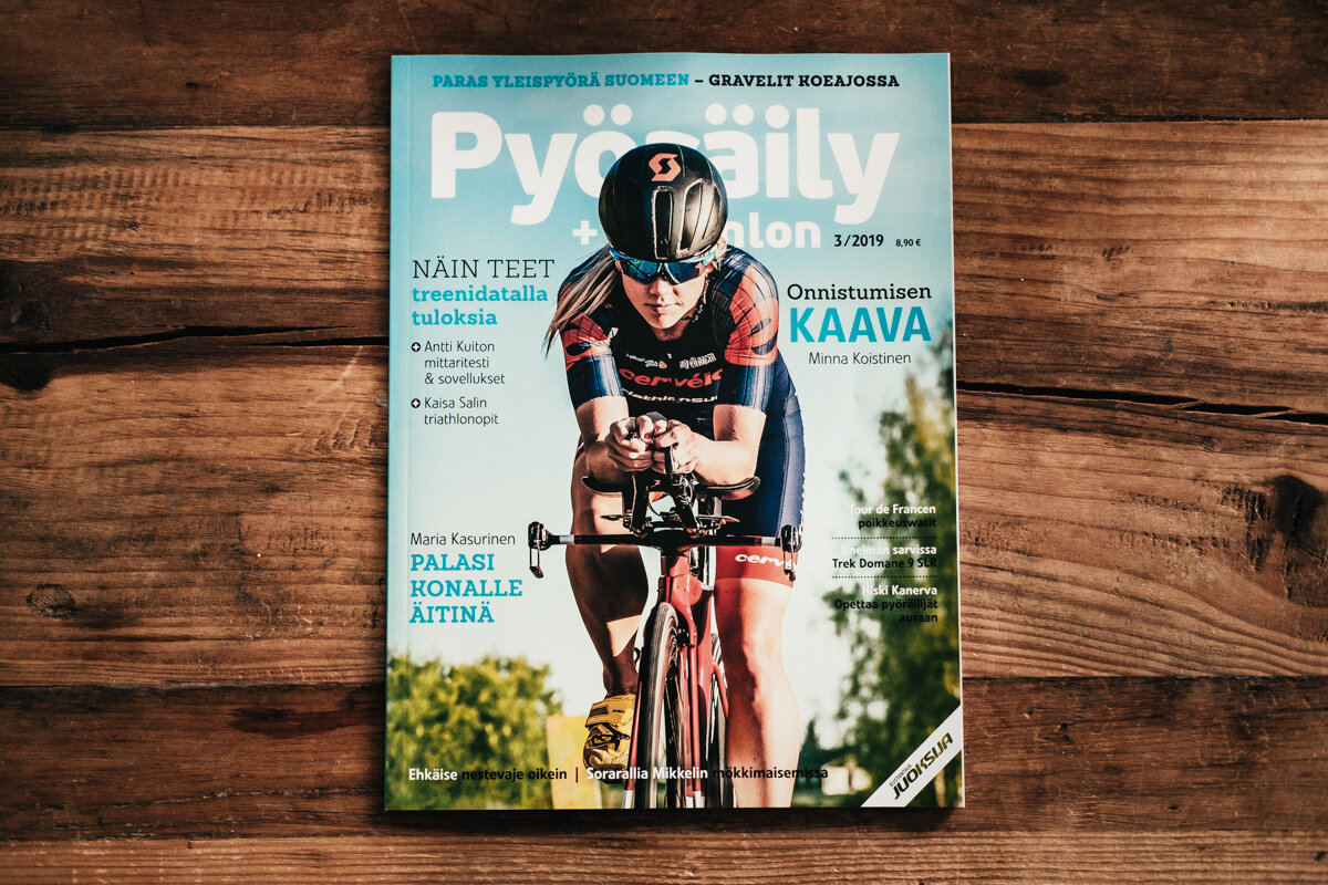 Pyöräily + Triathlon - Minna Koistinen - Cover + other photos