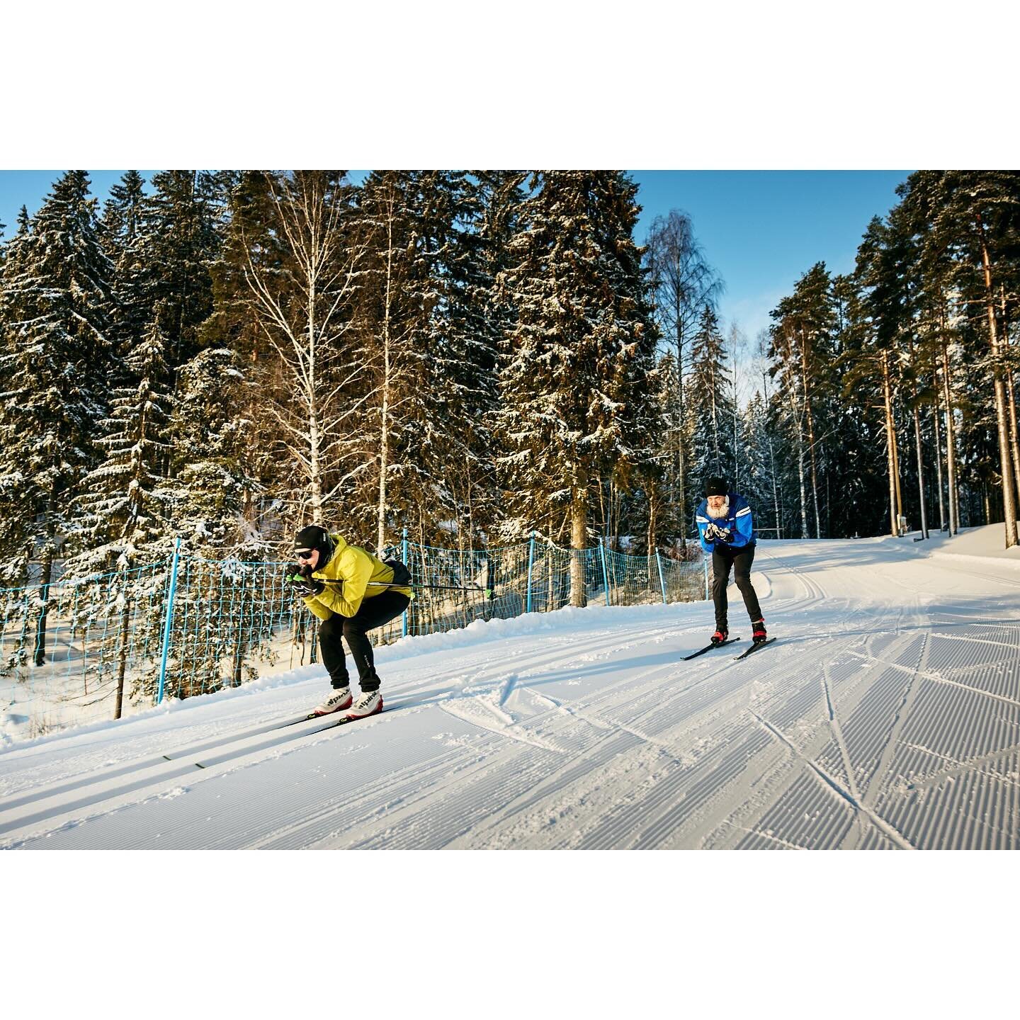 XC skiing luxury in Lahti with @heikki.tapaninen &amp; @mikkoeinar 
#crosscountryskiing #xcskiing #hiihto #hiiht&auml;m&auml;ss&auml; #salpausselk&auml;