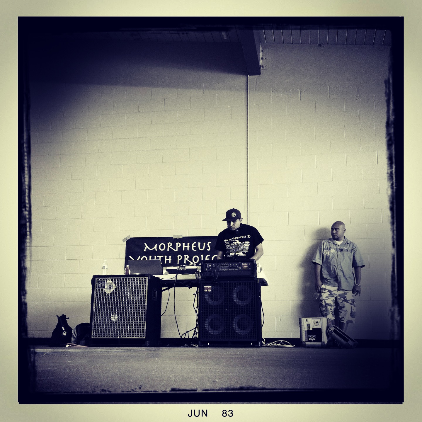 DJ Kutthroat and MC March Cuatro warm things up during one of MYP's Hip Hop programs in East Portland. 